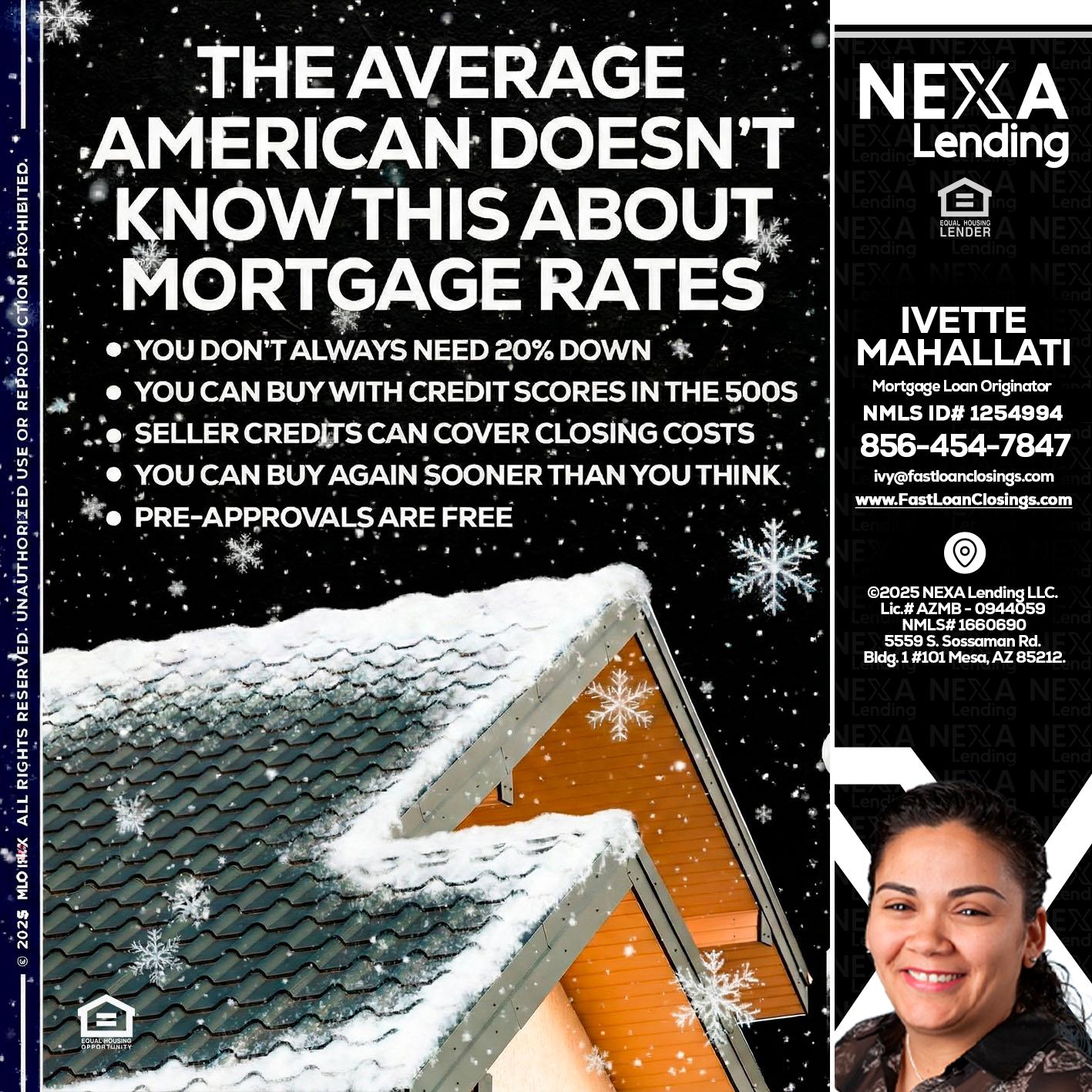 THE AVERAGE - Ivette Mahallati -Mortgage Loan Originator