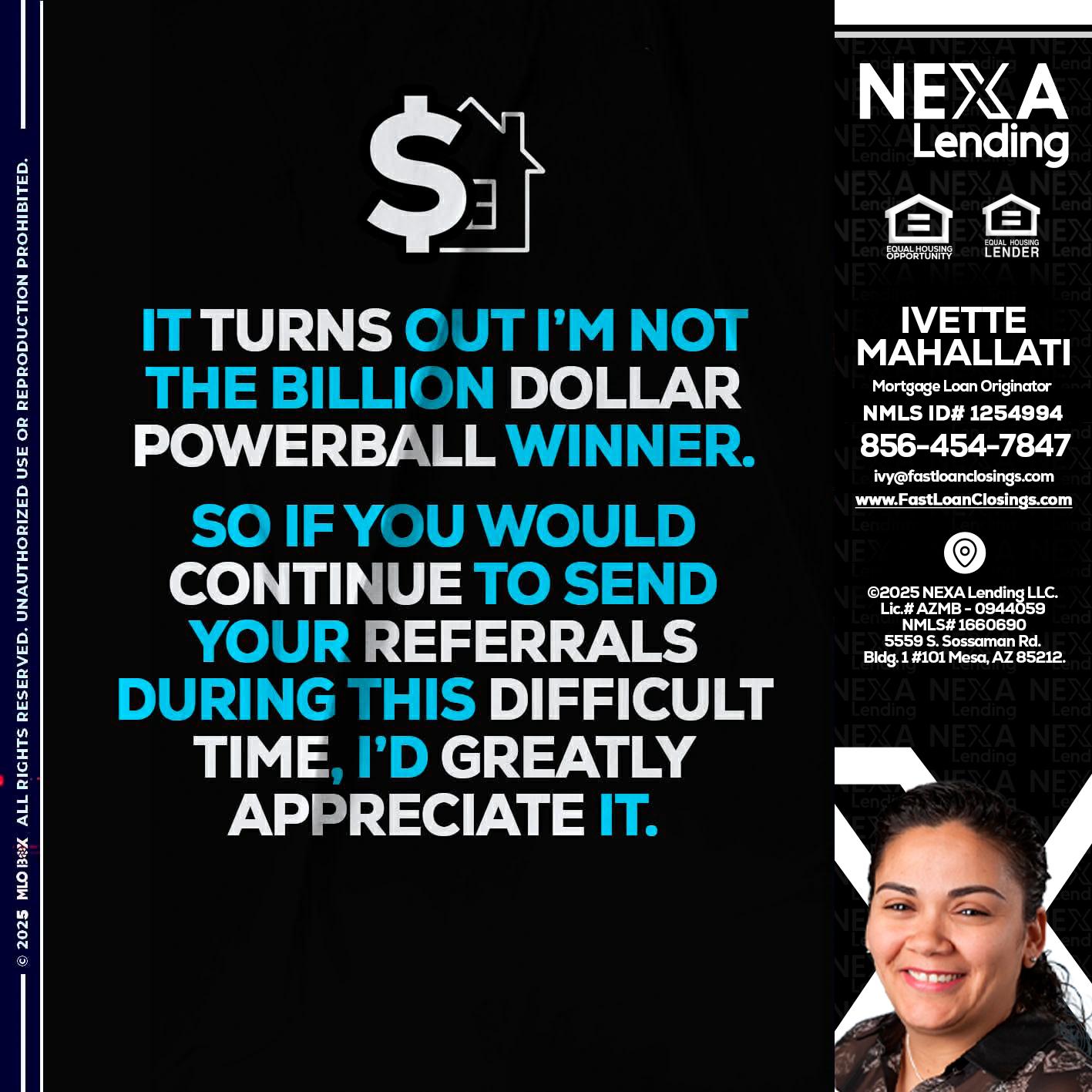 IT TURNS - Ivette Mahallati -Mortgage Loan Originator