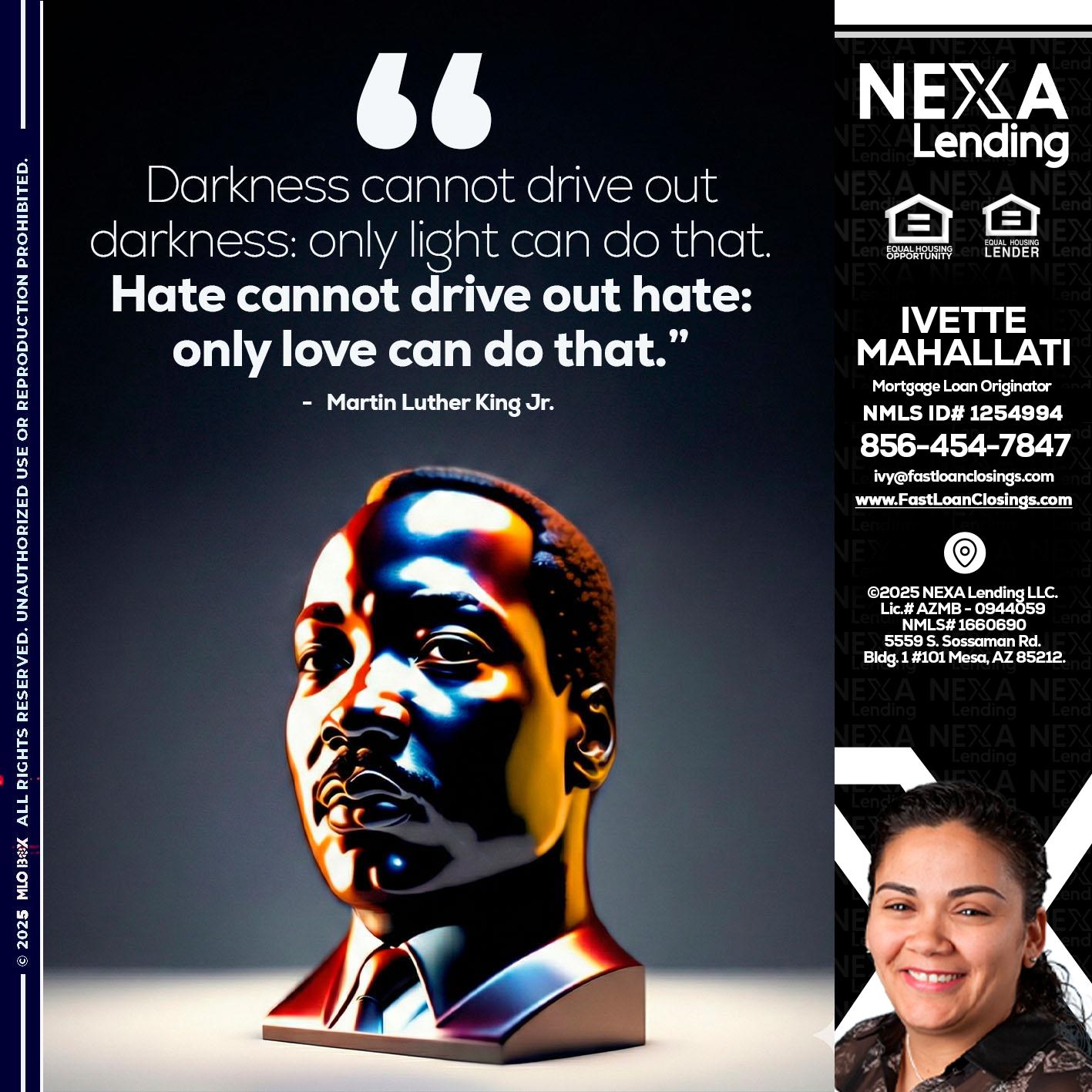 MLK 2026 - Ivette Mahallati -Mortgage Loan Originator