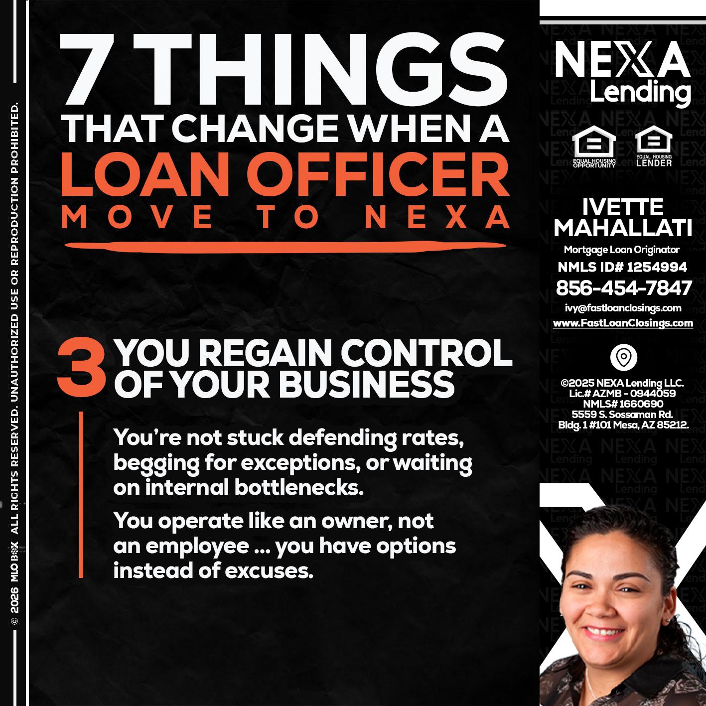 7 things (3) - Ivette Mahallati -Mortgage Loan Originator