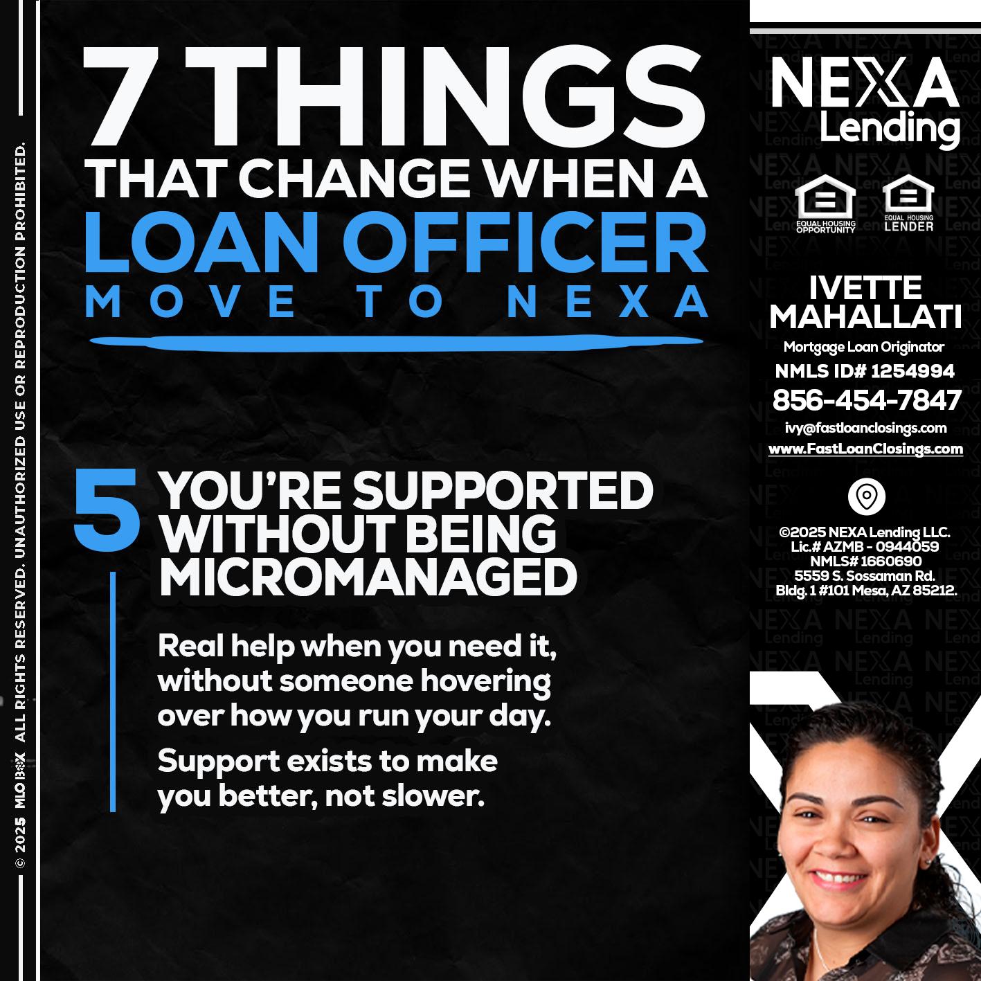 7 THINGS (5) - Ivette Mahallati -Mortgage Loan Originator