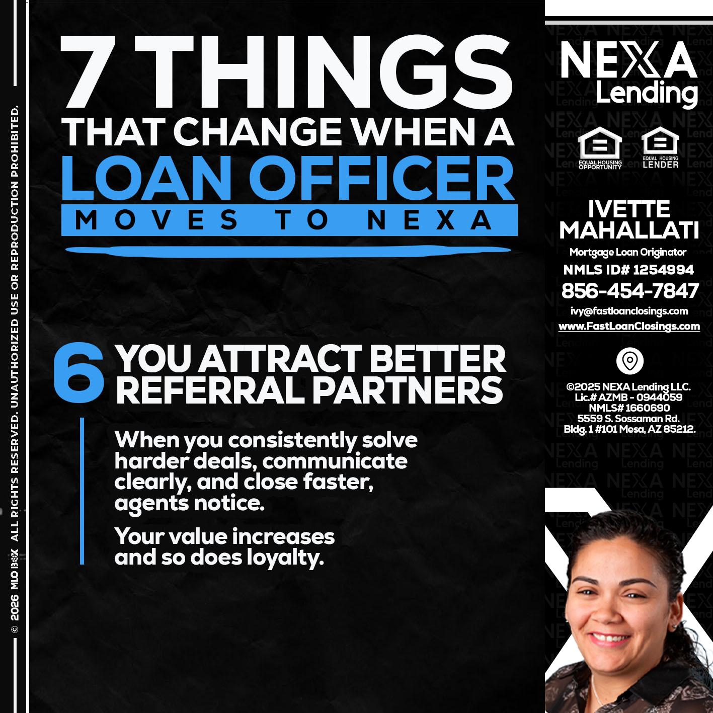 7 THINGS (6) - Ivette Mahallati -Mortgage Loan Originator