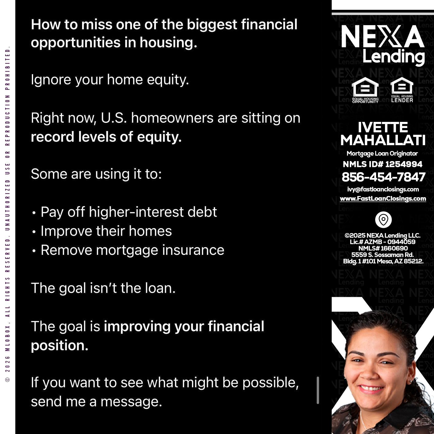 how to miss - Ivette Mahallati -Mortgage Loan Originator