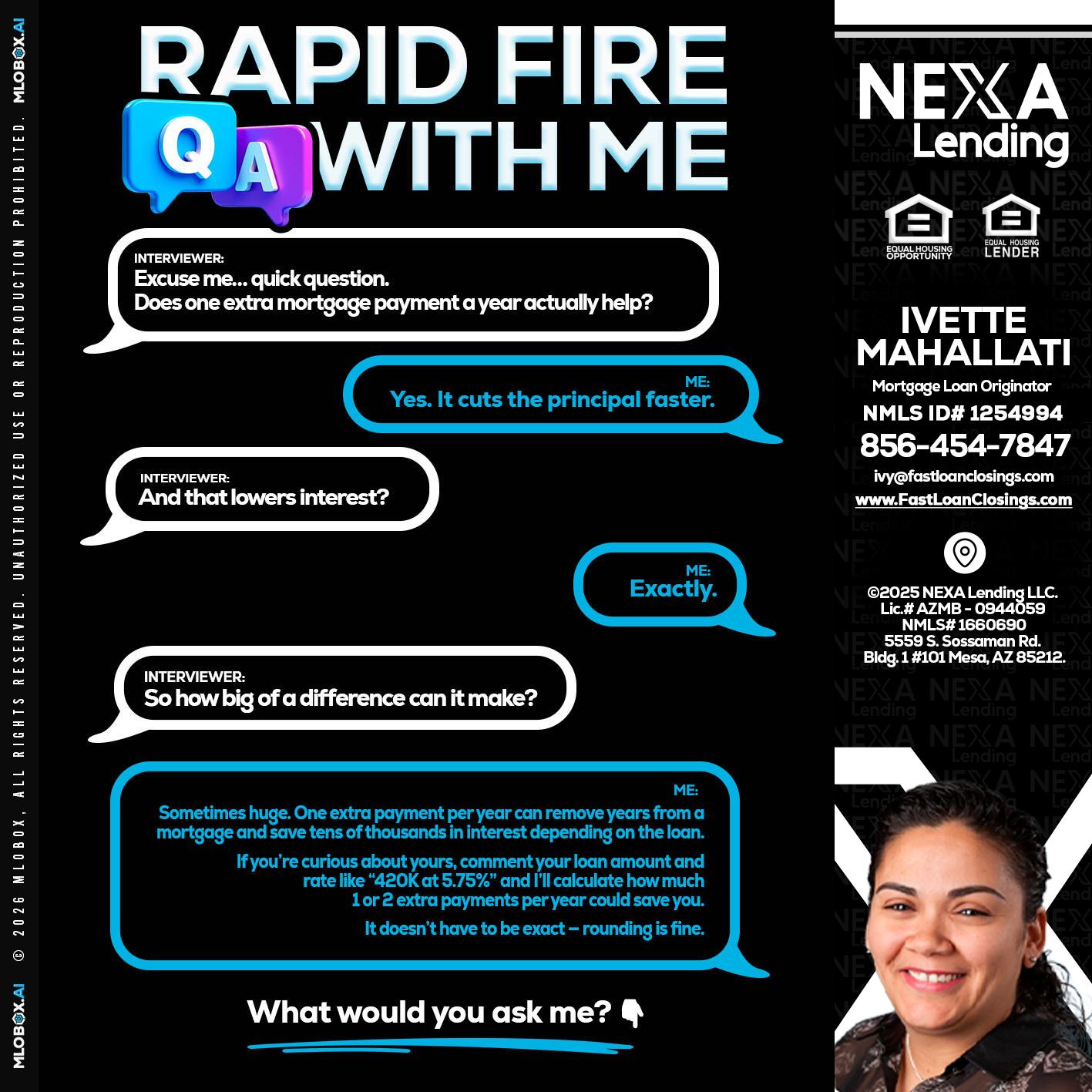 RAPID Q&A - Ivette Mahallati -Mortgage Loan Originator