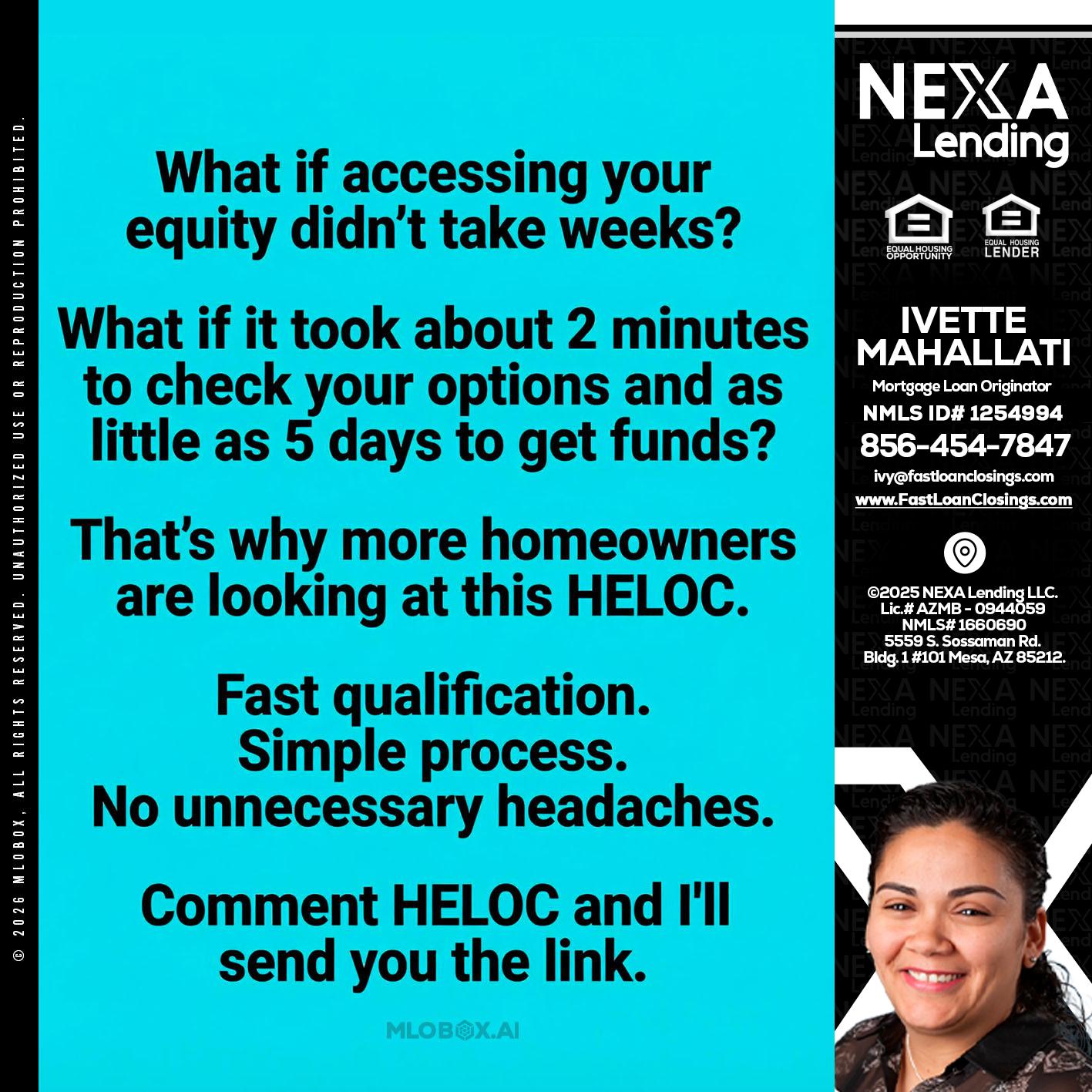 what if - Ivette Mahallati -Mortgage Loan Originator