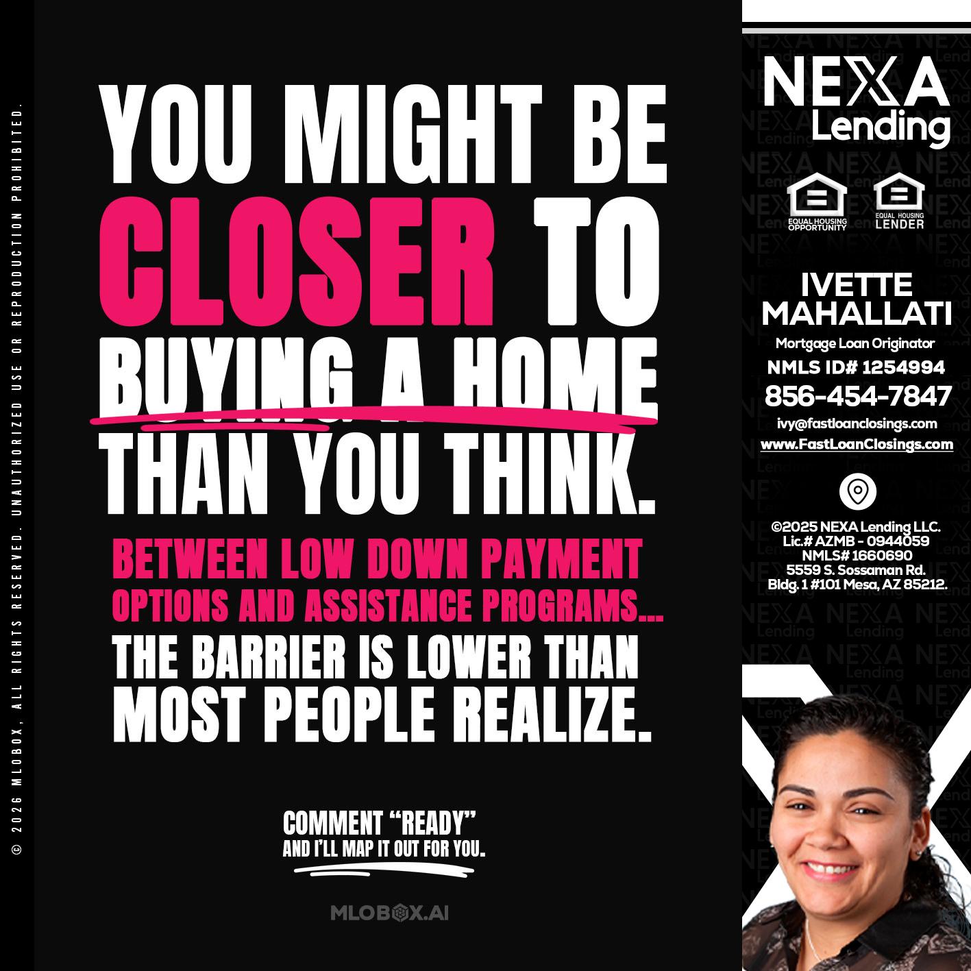 YOU MIGHT BE - Ivette Mahallati -Mortgage Loan Originator