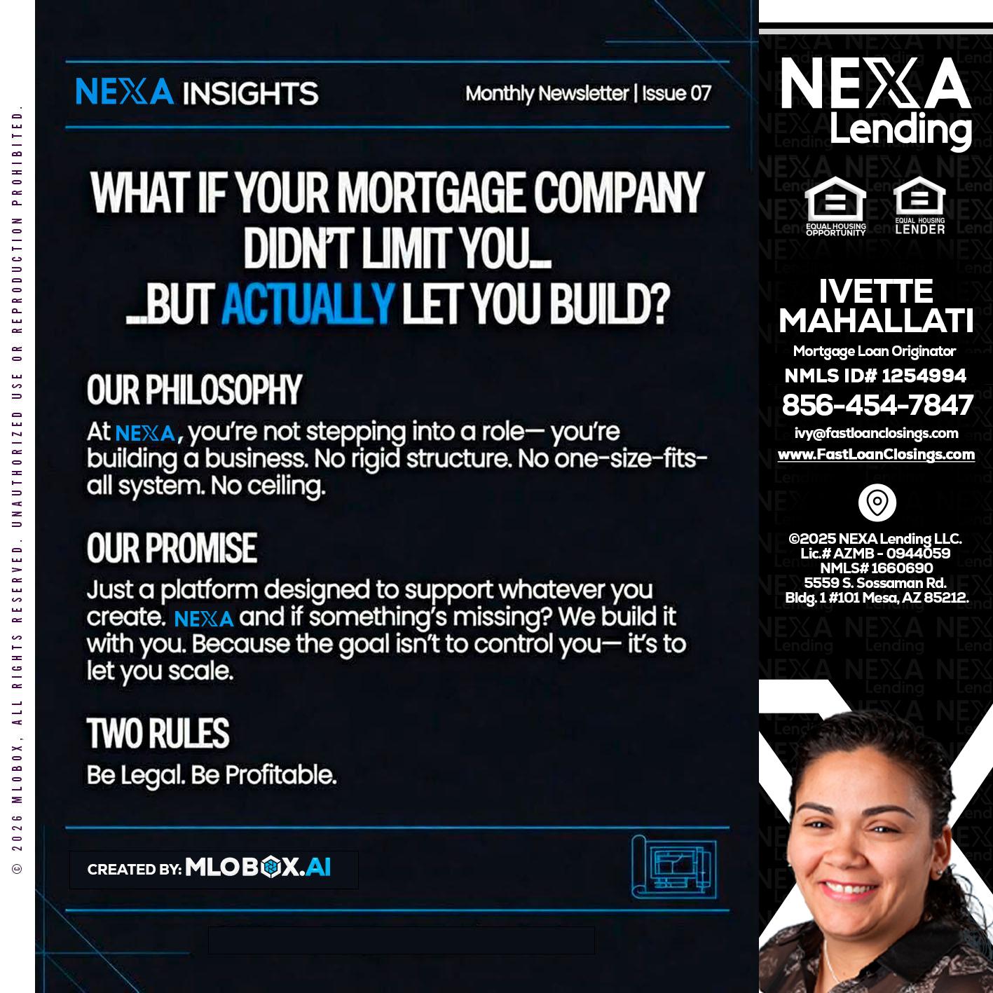 NEXA INSIGHTS - Ivette Mahallati -Mortgage Loan Originator