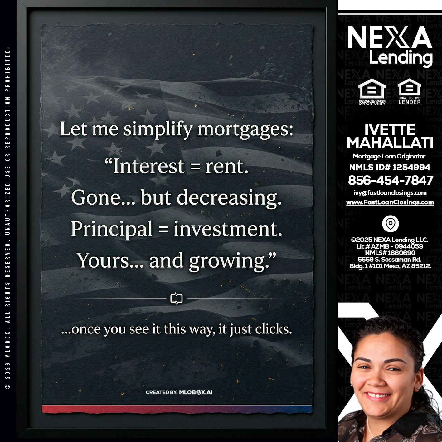 LET ME SIMPLIFY - Ivette Mahallati -Mortgage Loan Originator