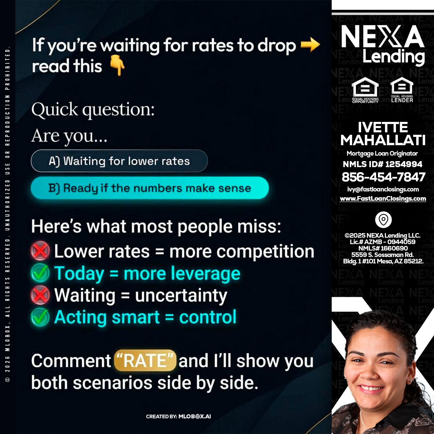 IF YOU ARE - Ivette Mahallati -Mortgage Loan Originator