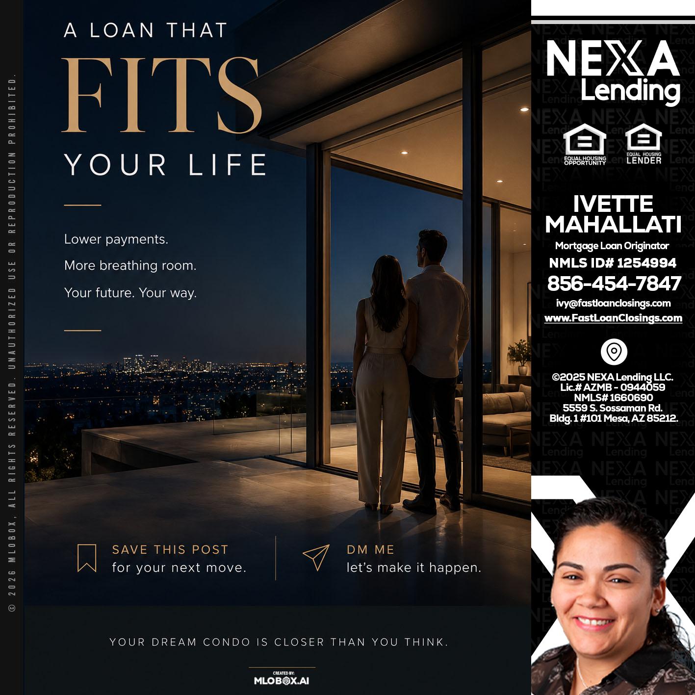 LOANS THAT FIT - Ivette Mahallati -Mortgage Loan Originator