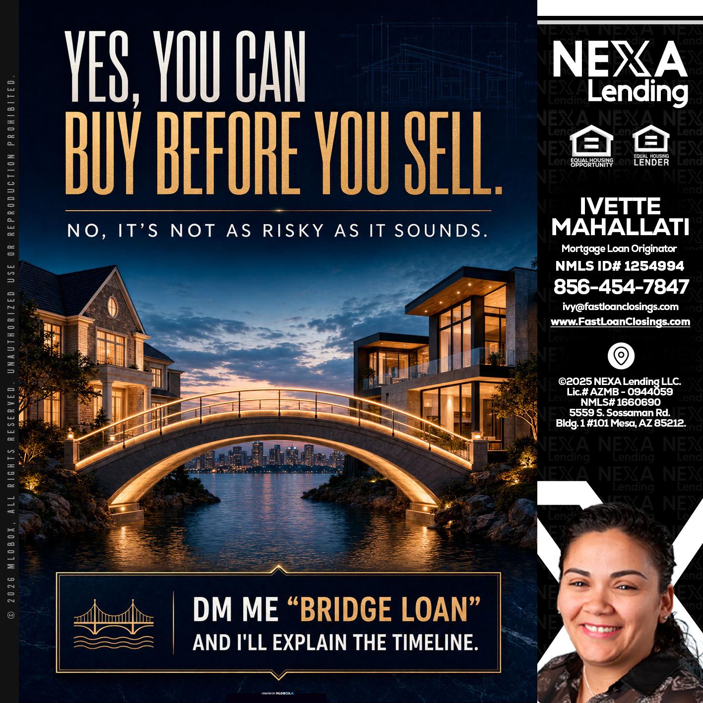 YES, YOU CAN - Ivette Mahallati -Mortgage Loan Originator