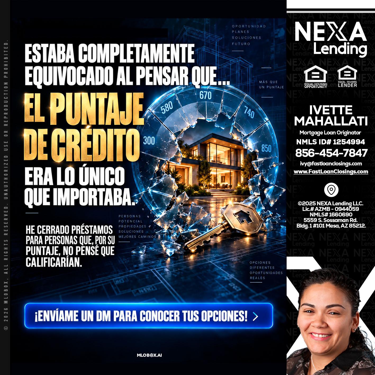 EL PUNTO - Ivette Mahallati -Mortgage Loan Originator